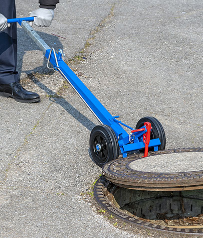 wero Deckelwagen für das Öffnen von Kanaldeckeln