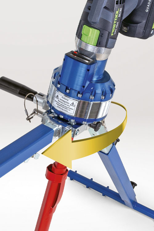 Battery-operated gate valve wrench GMS 650 by wero