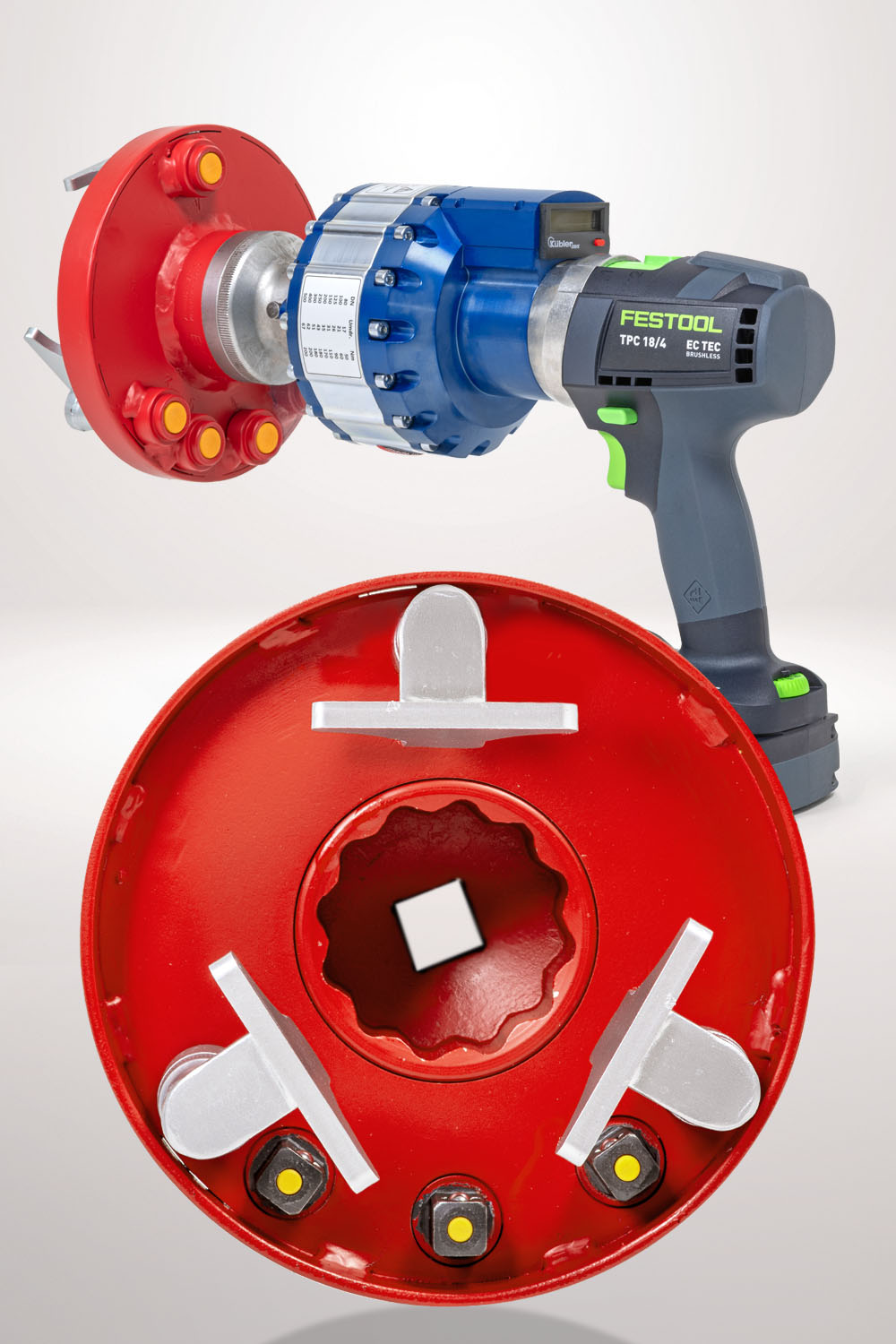 Battery-operated gate valve wrench GMS 650 by wero